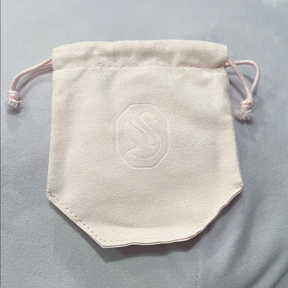 Pink Swarovski Velvet Drawstring Pouch - Picture 1 of 6